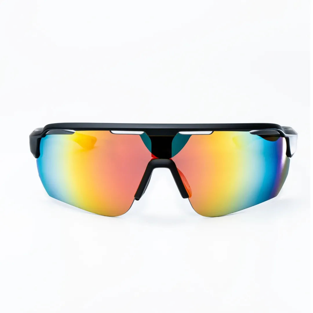 Call Me Phoenix sport sunglasses, flat lay front view
