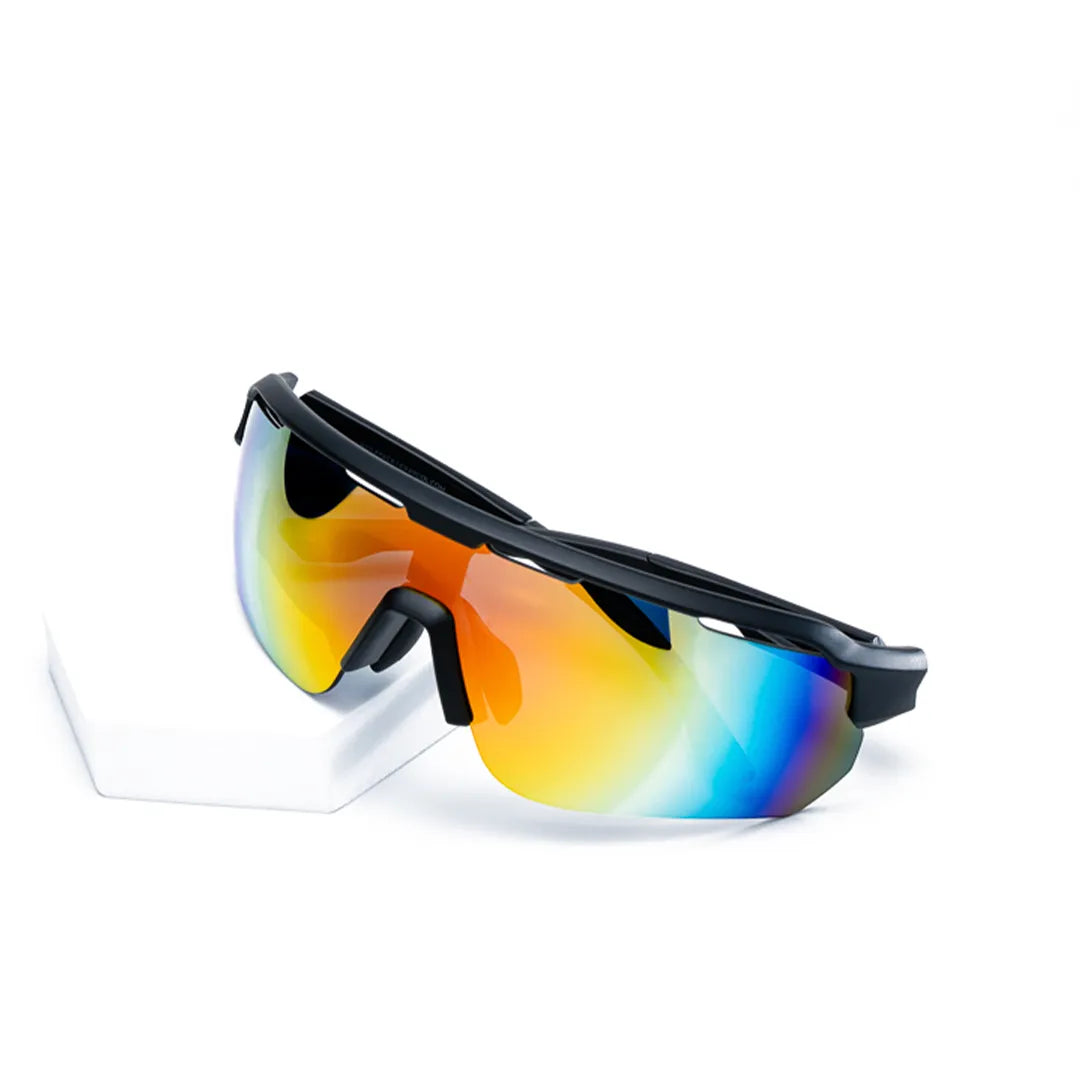 Call Me Phoenix sport sunglasses, UV400 polarized lens close-up