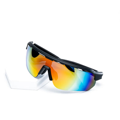 Call Me Phoenix sport sunglasses, UV400 polarized lens close-up